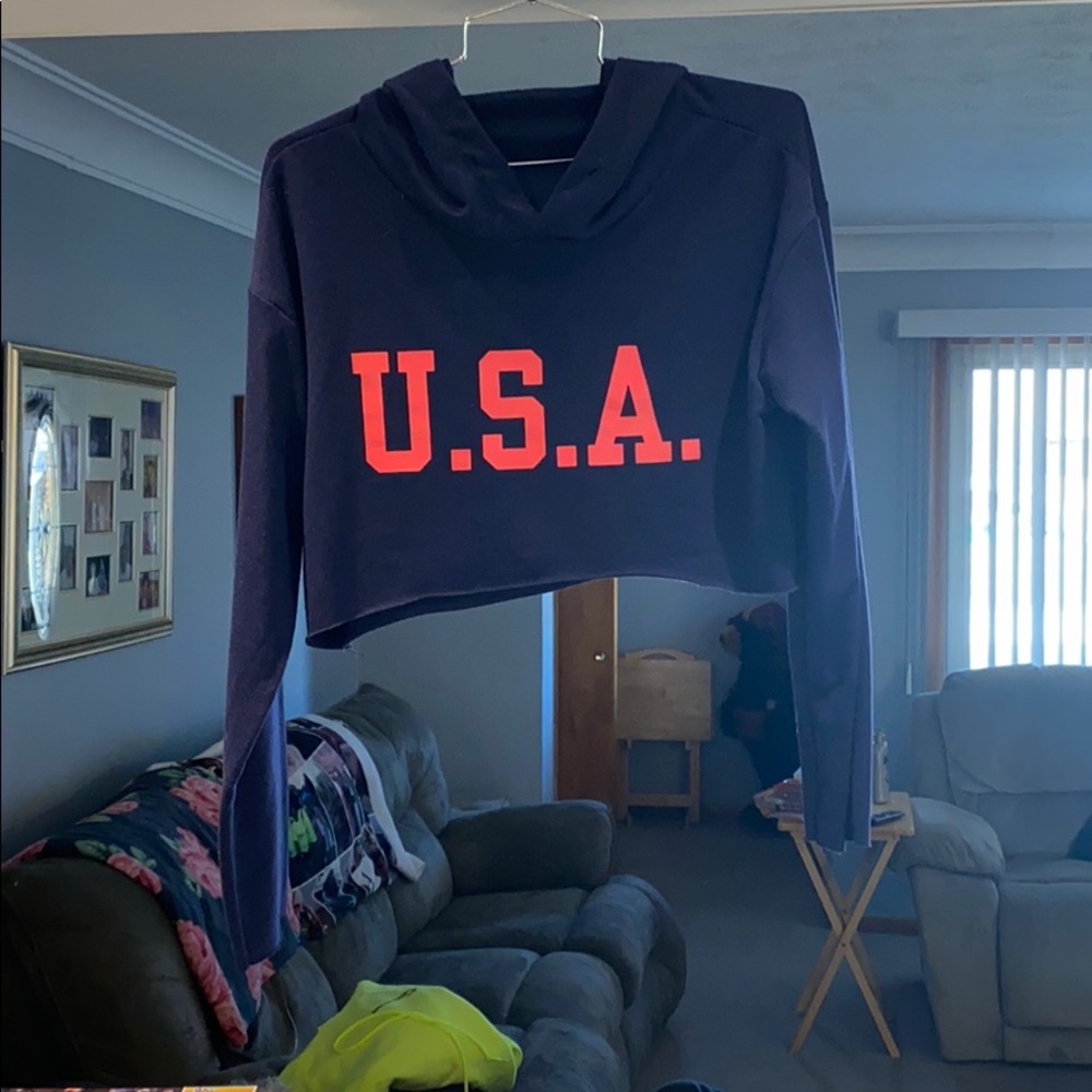 USA crop top